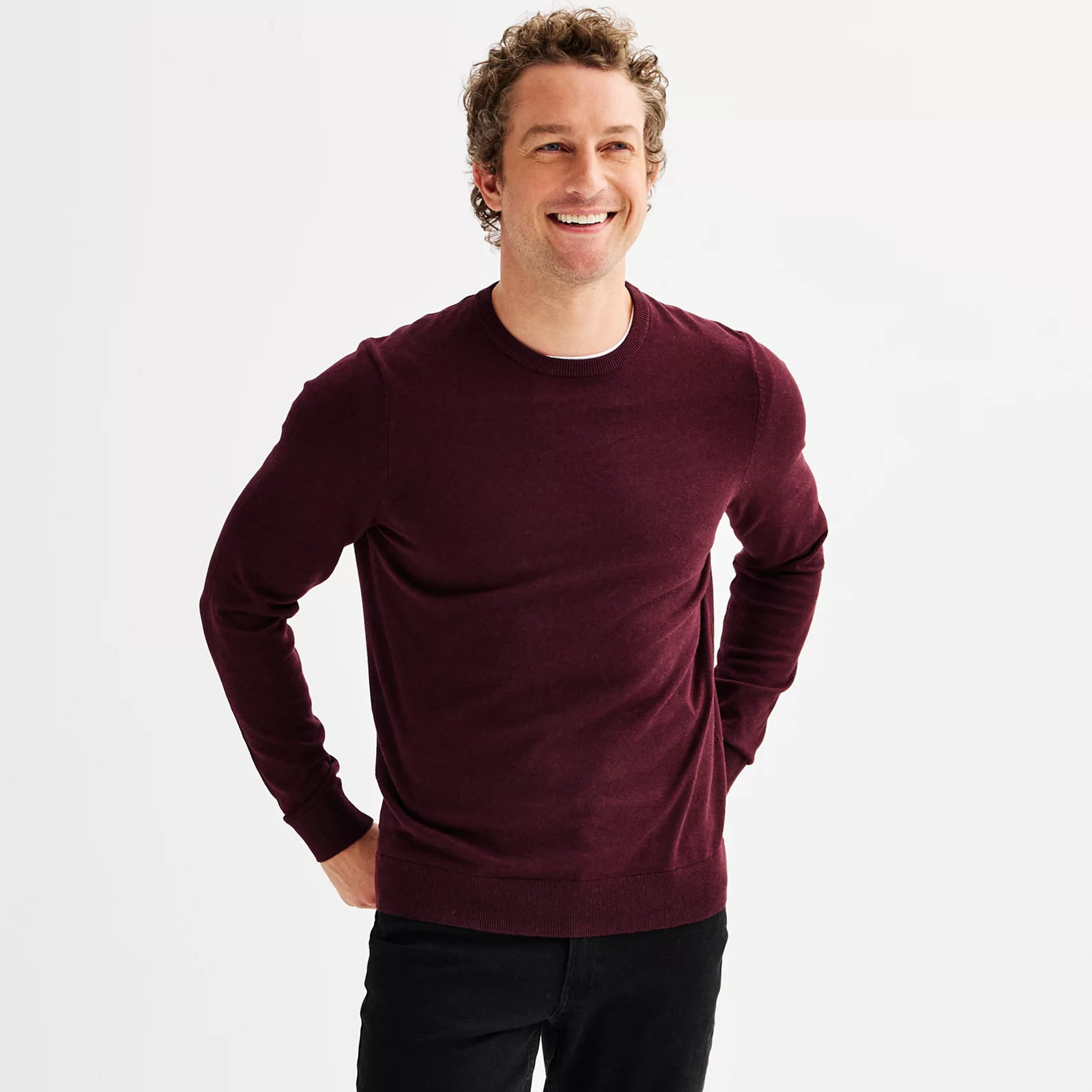 Men's Sonoma Goods For Life® Lightweight Crewneck Sweater | Kohl's
