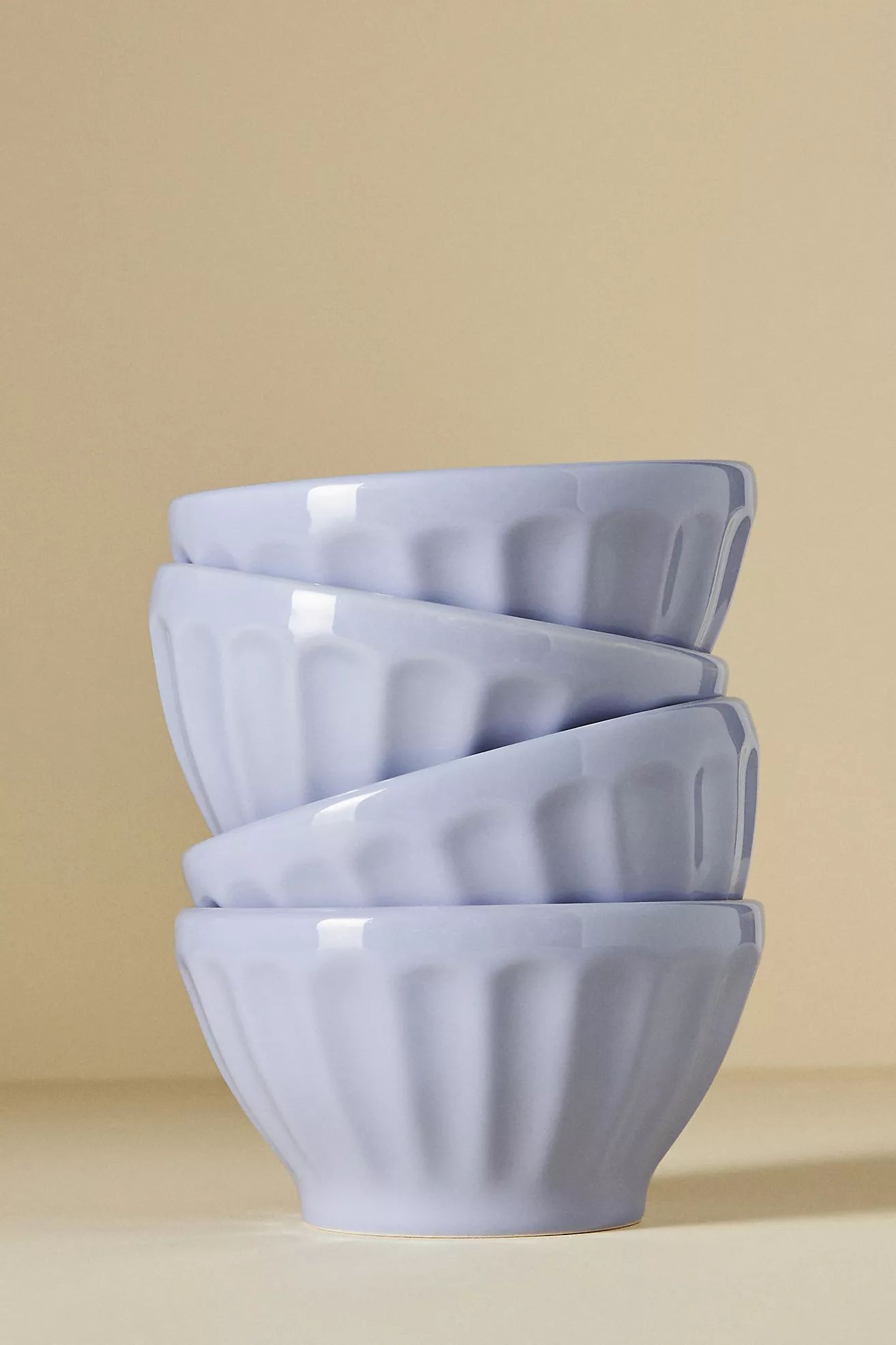 Shiny Latte Cereal Bowls, Set of 4 | Anthropologie (US)