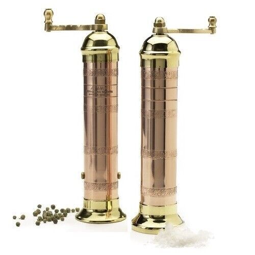 Copper Brass Pepper mill #414 9" Salt mill #419 9″ Alexander (ATLAS) set of 2  | eBay | eBay US