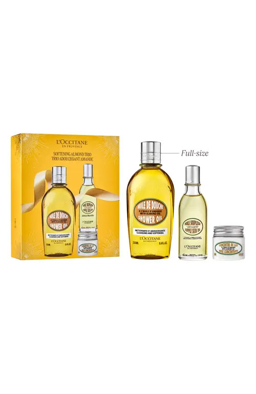 L'Occitane Softening Almond Trio Gift Set $76 Value at Nordstrom | Nordstrom