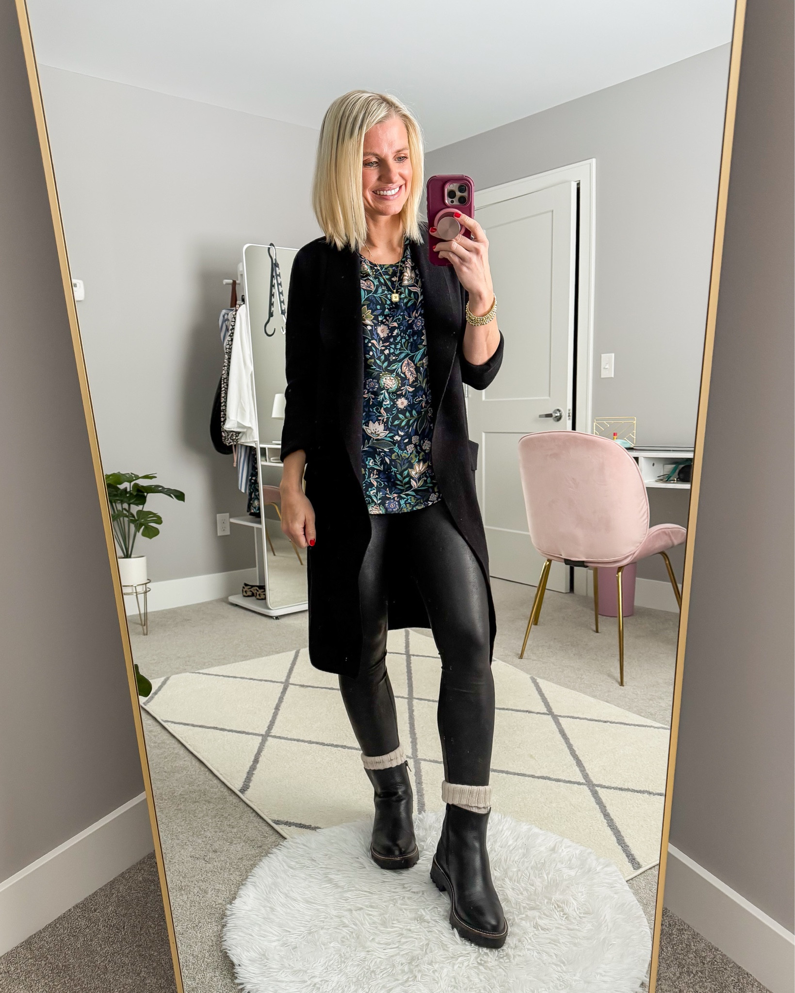 What I wore this week! 
Top- xsmall
Coatigan- small
Leggings- small/petite (Code: THRIFTYXSPANX for 20% off)

#LTKSeasonal #LTKPetite #LTKStyleTip