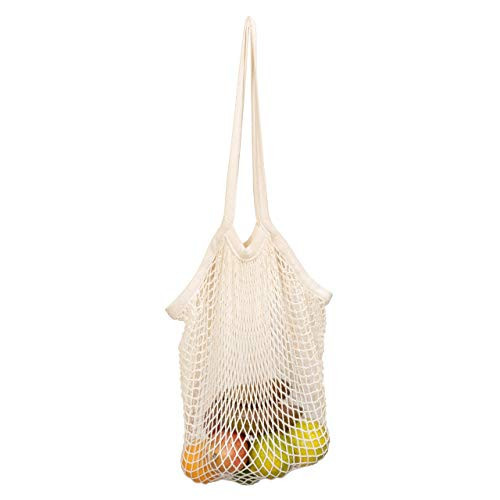 Best Farmers Market Bags - Sturdy Organic Cotton Mesh Tote for Grocery, Beach, Produce, Fruit & Vegetable Storage - Lightweight Fish Net Bag (1 Bag) | Amazon (US)