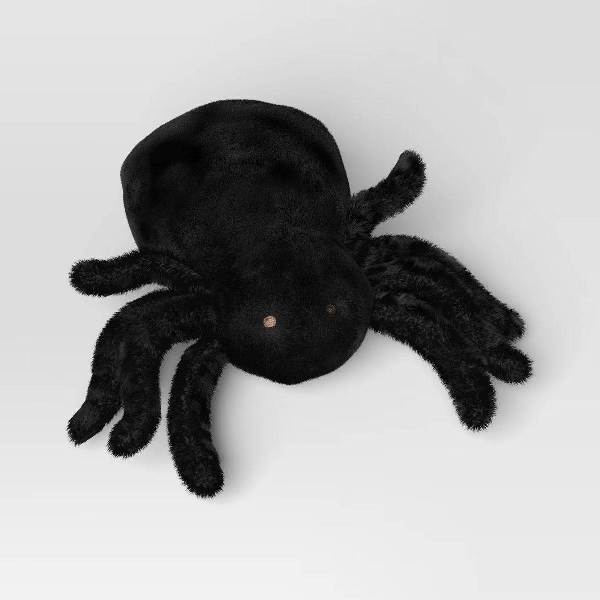 Spider Shaped Halloween Faux Shearling Throw Pillow Black - Hyde & EEK! Boutique™ | Target