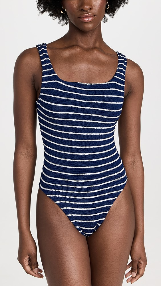 Hunza G Square Neck Swim One Piece | Shopbop | Shopbop