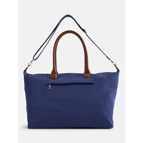 No Boundaries Weekender Tote Bag, Women's, Navy | Walmart (US)