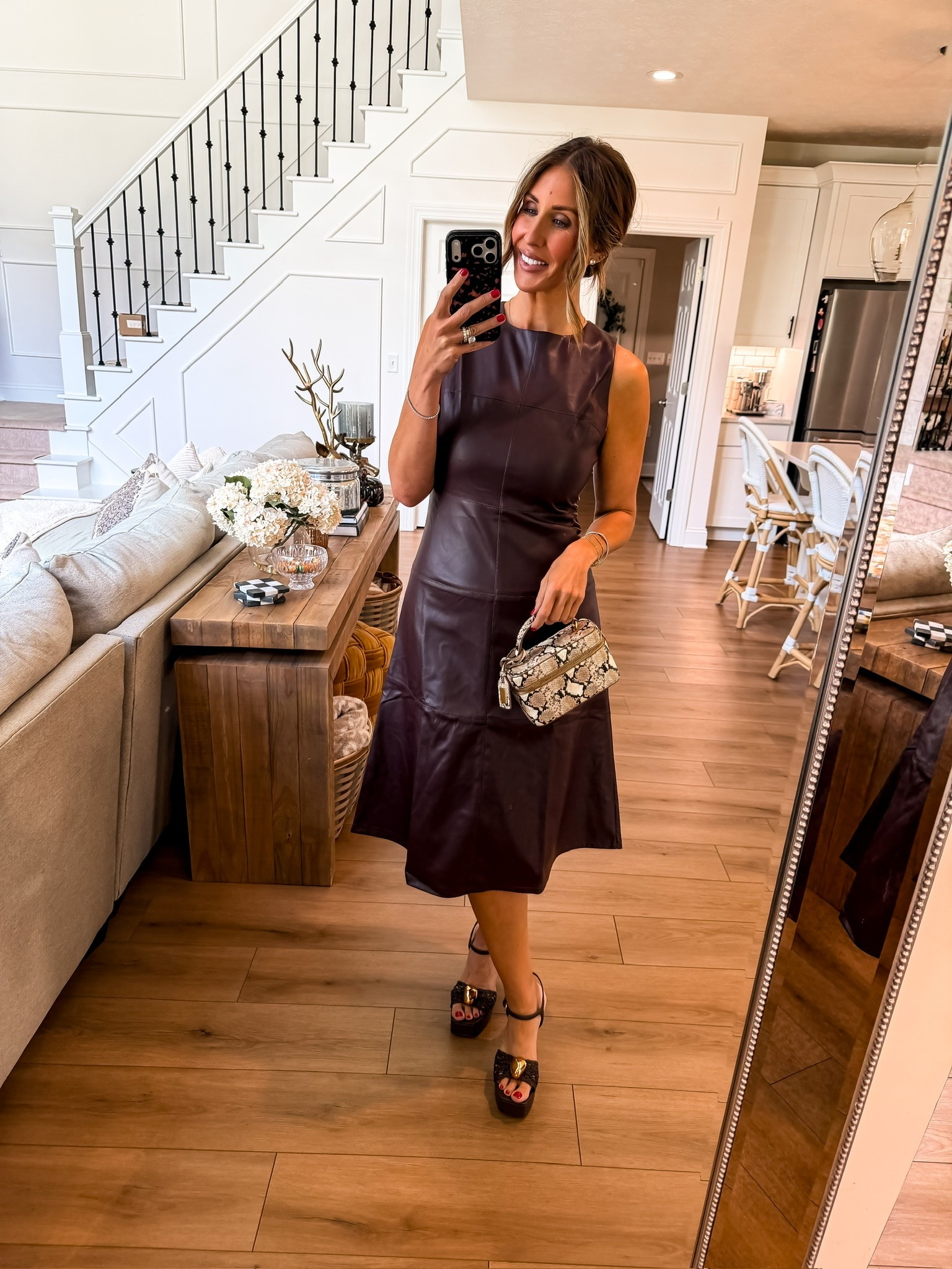 This chocolate brown dress is such a good fall event option. The rich color, simple silhouette, and midi length make it feel elevated without being overdone. I added a statement bag and heels to make it feel ready for dinner, weddings, or special occasions.

chocolate brown dress, fall dress, midi dress, fall wedding guest dress, date night dress, brown outfit, elegant fall outfit, women’s fall fashion, occasion dress, autumn style, TheMomInStyle

#LTKootd #LTKSeasonal #LTKOver40