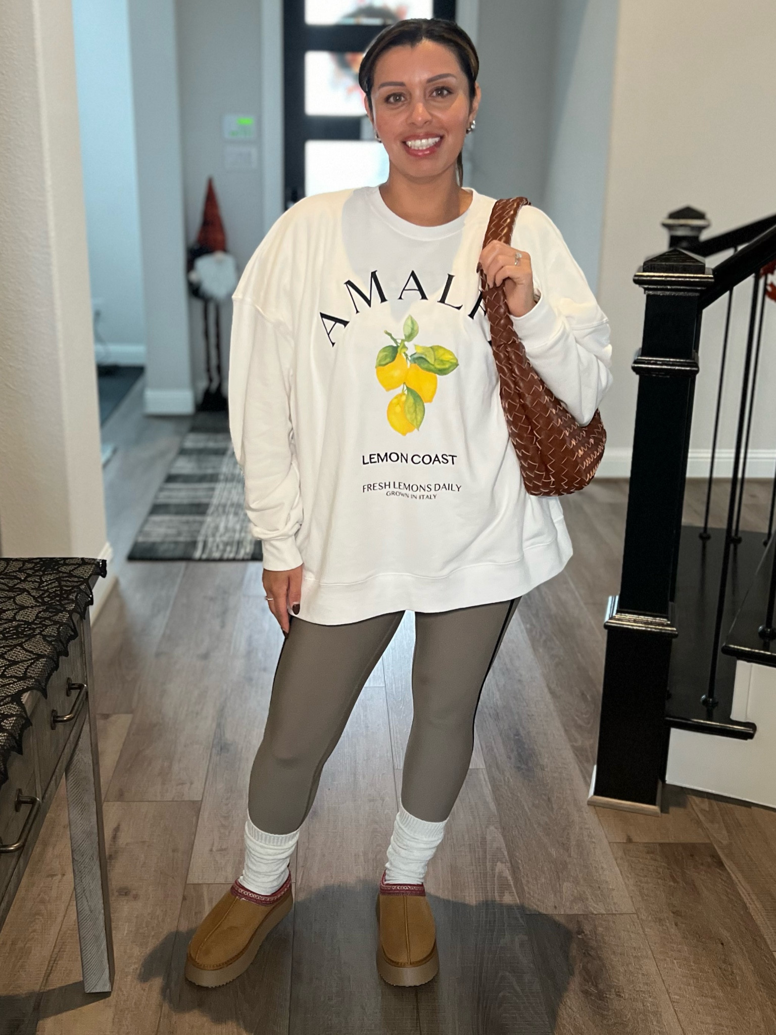 Cozy outfit, wearing my favorite sweatshirt & purse from target, abercrombie leggings, amazon platform mini boots 

#LTKStyleTip #LTKBeauty #LTKSeasonal