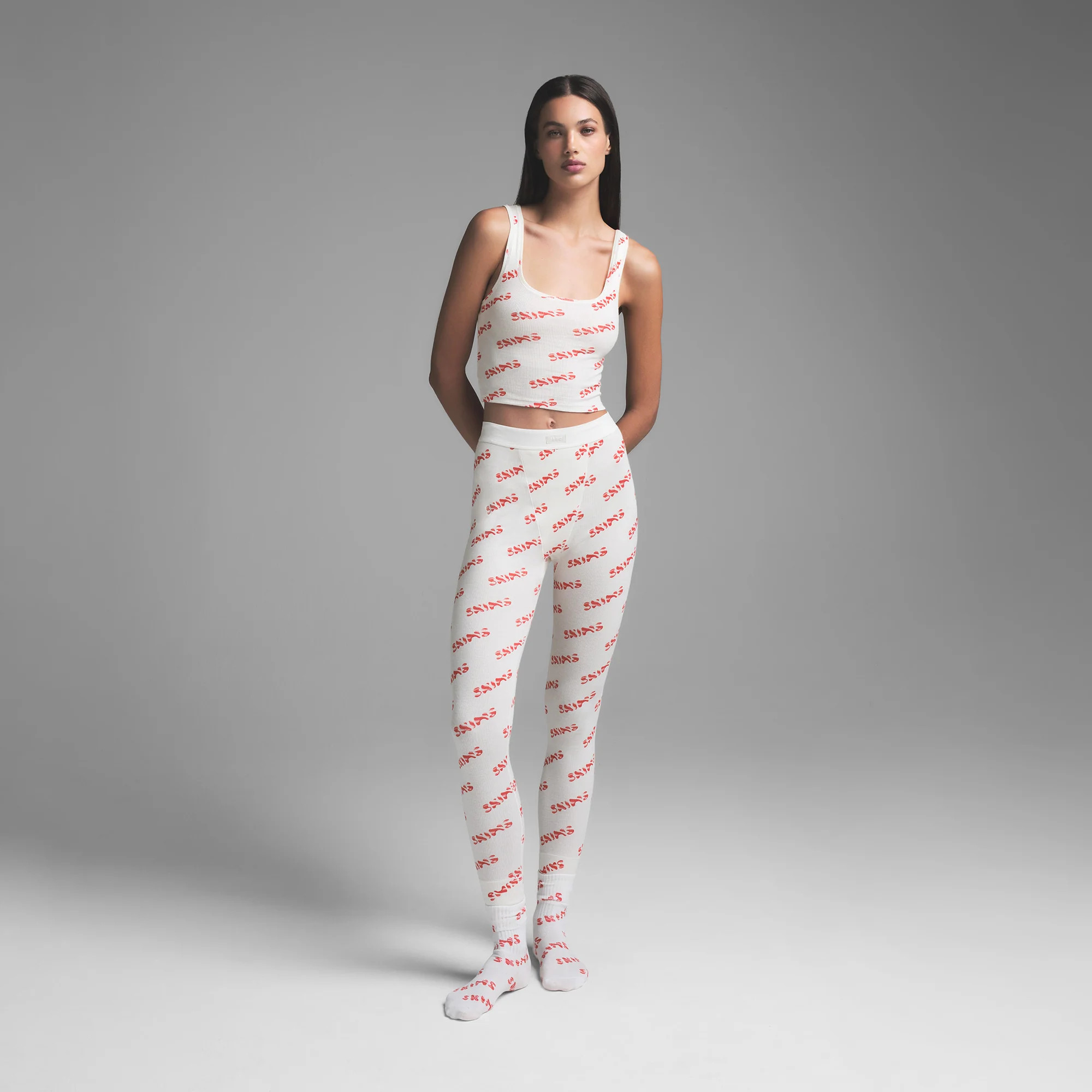 SPORT CREW SOCK 3-PACK | CANDY CANE MULTI | SKIMS (US)