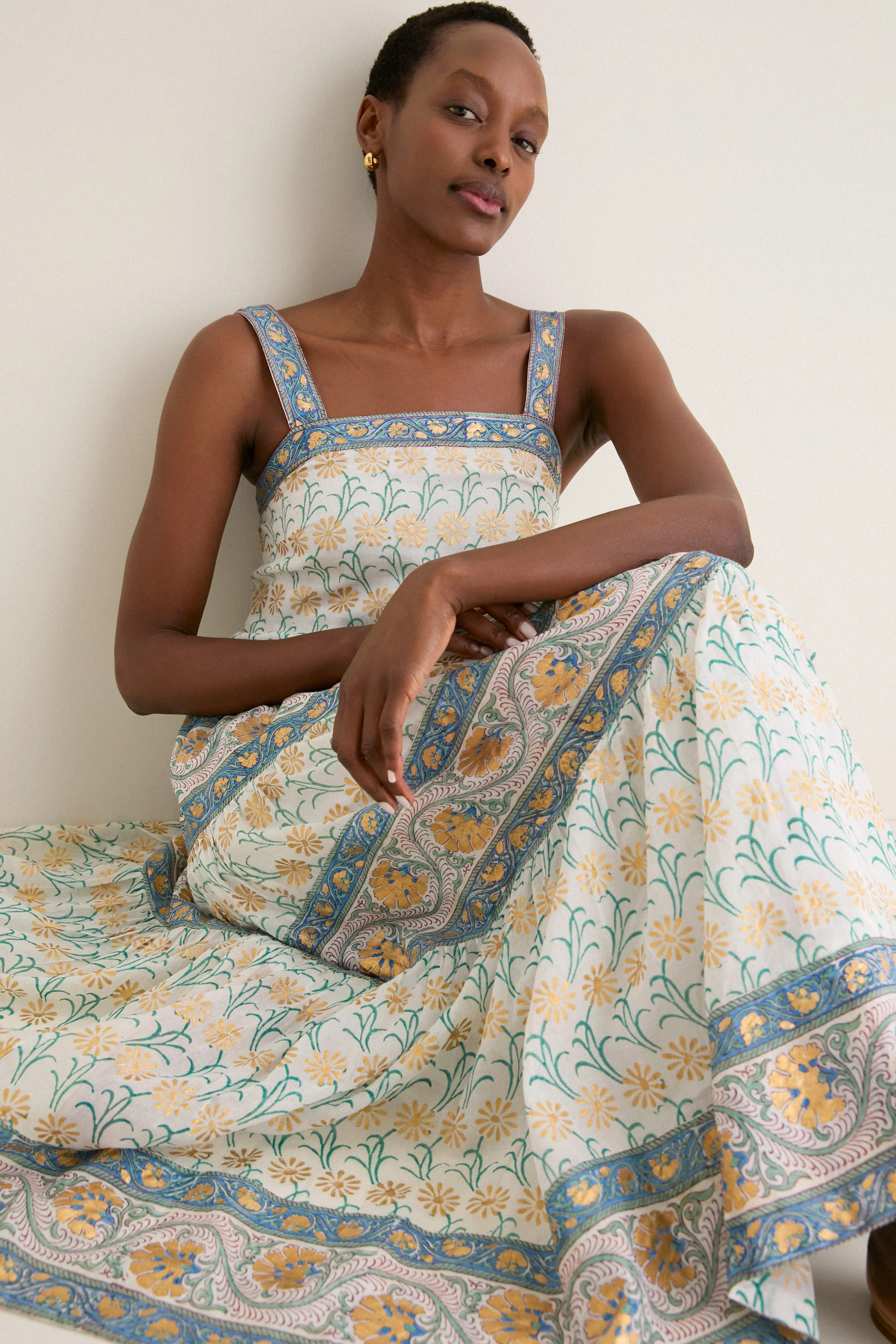 Geneva Green Strappy Maxi Dress | Tuckernuck (US)