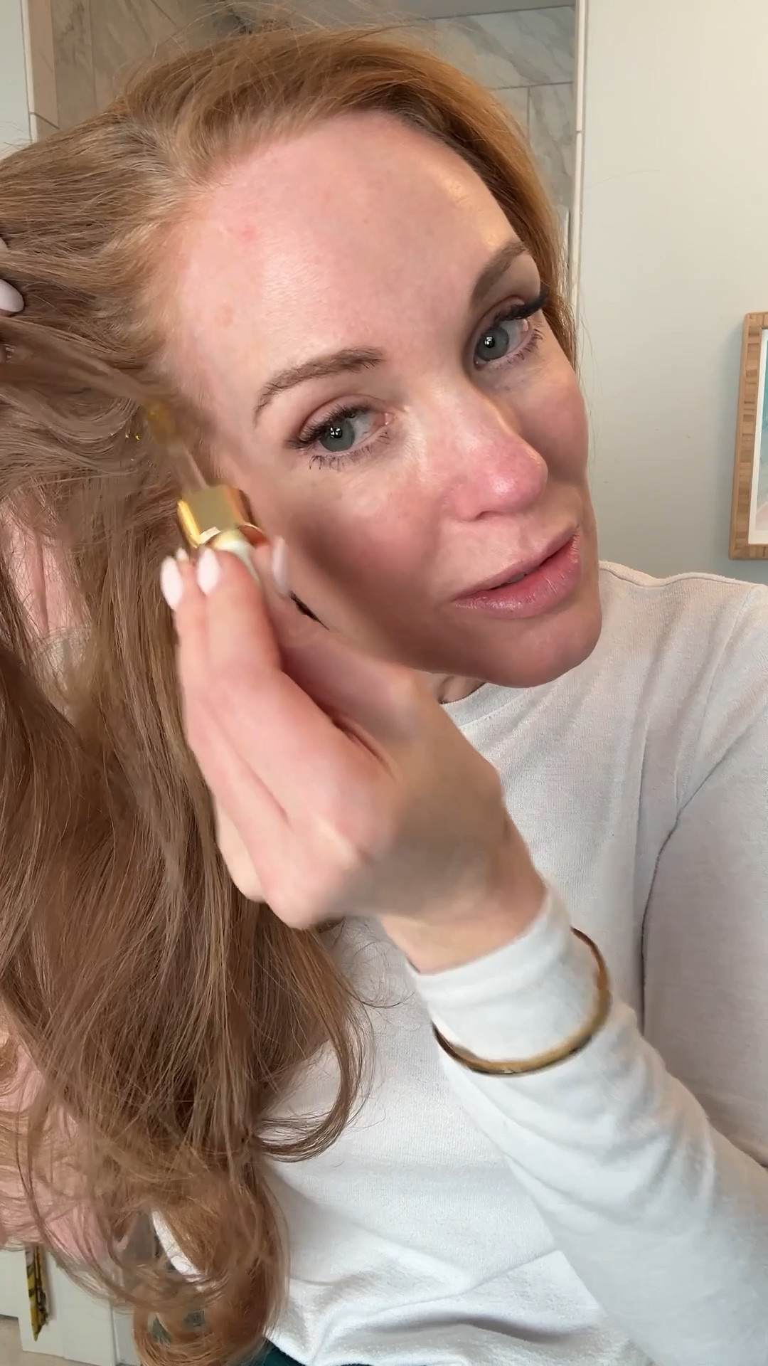 Now that I’ve combed out all of the dry flakes on my scalp, I’m going to do it in the Gisou hydrating honey drops to add lots of moisture before washing it! 

#LTKBeauty #LTKWatchNow #LTKOver40