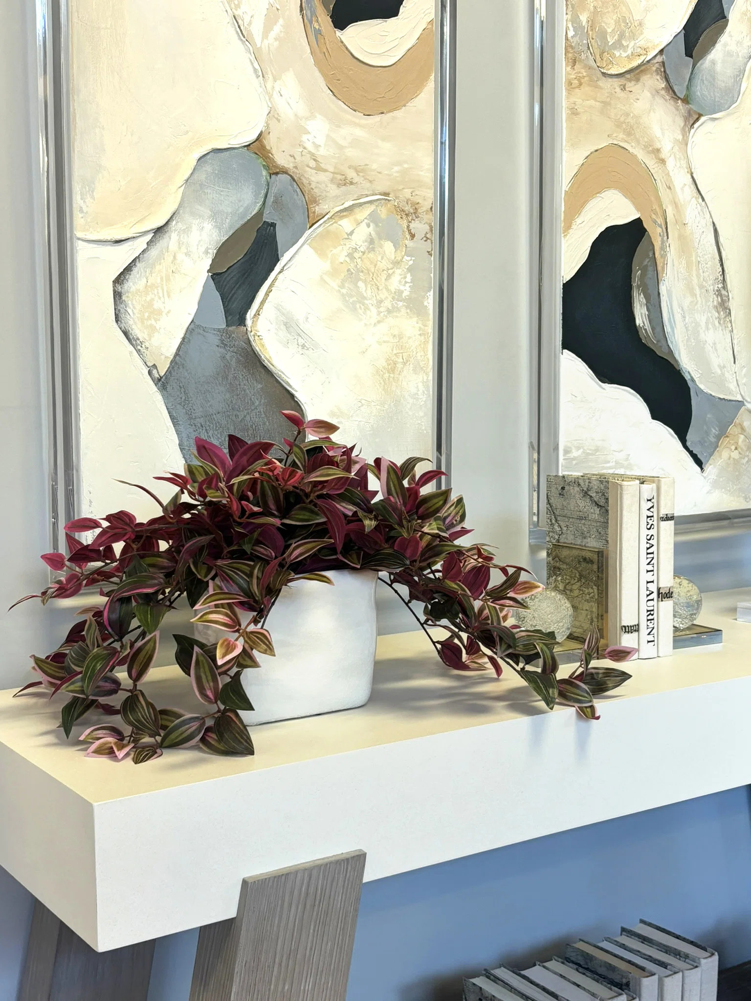 Karas Faux Tradescantia Plant in Ceramic Vase | Wayfair North America