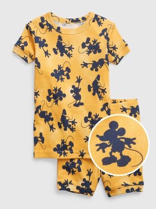 babyGap &#x26;#124 Disney 100% Organic Cotton Mickey Mouse Print PJ Shorts Set | Gap (US)
