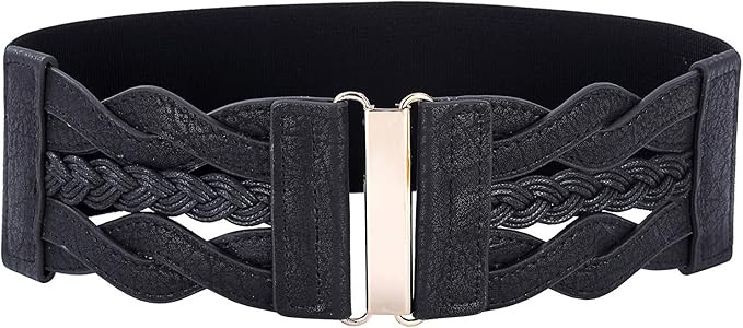 GRACE KARIN Women's Elastic Vintage Belt Stretchy Retro Wide Waist Cinch Belt | Amazon (US)