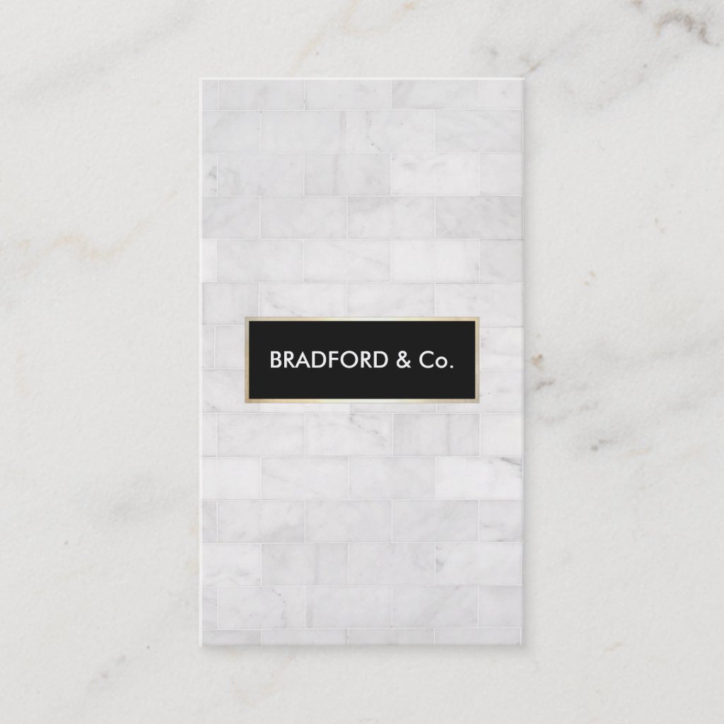 Elegant Vintage White Marble Tiles Black Plaque | Zazzle