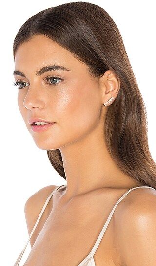 EF COLLECTION Diamond 5 Triangle Ear Cuff in Yellow Gold | Revolve Clothing