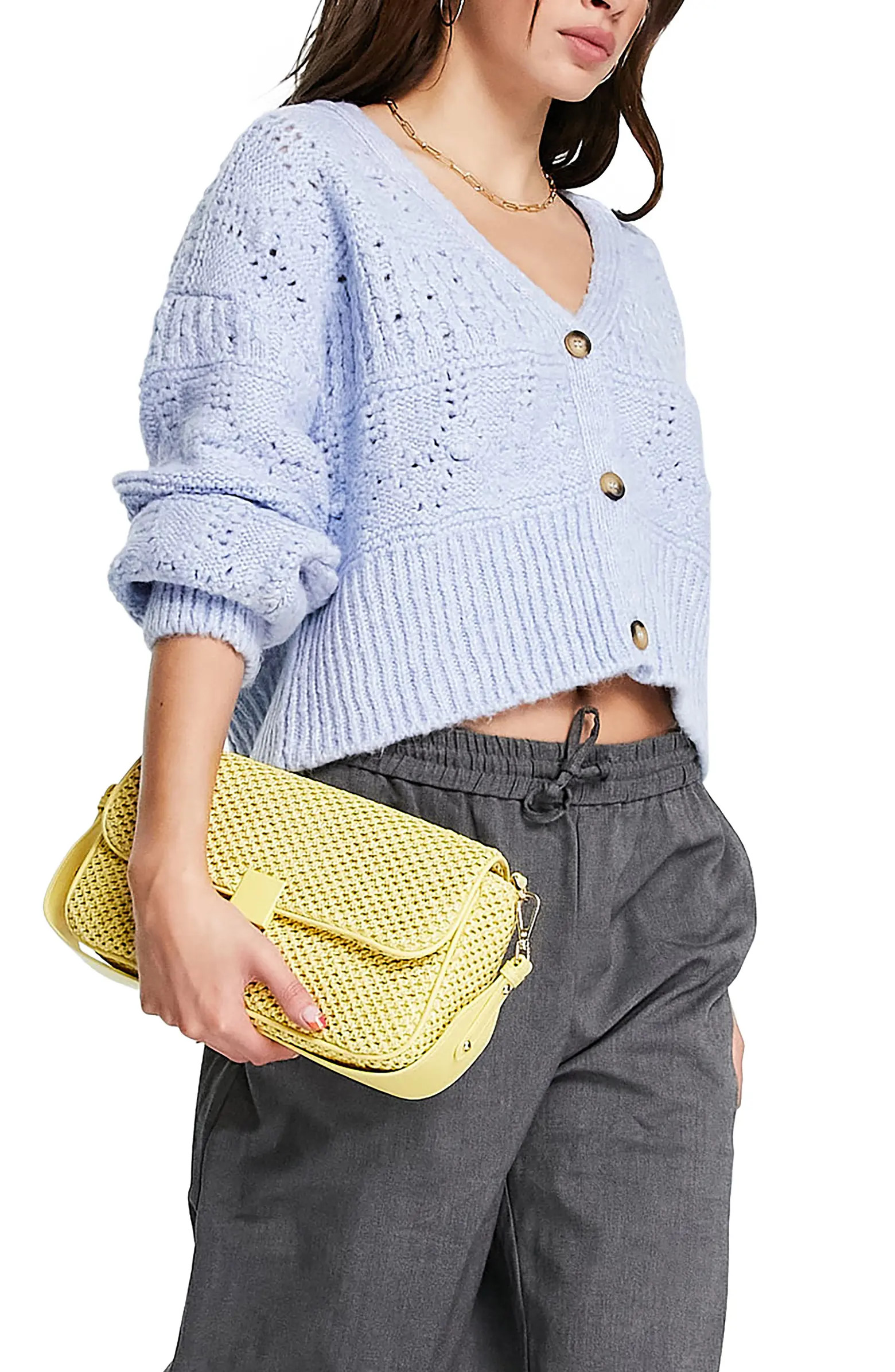 Topshop Stitchy Cardigan | Nordstrom | Nordstrom