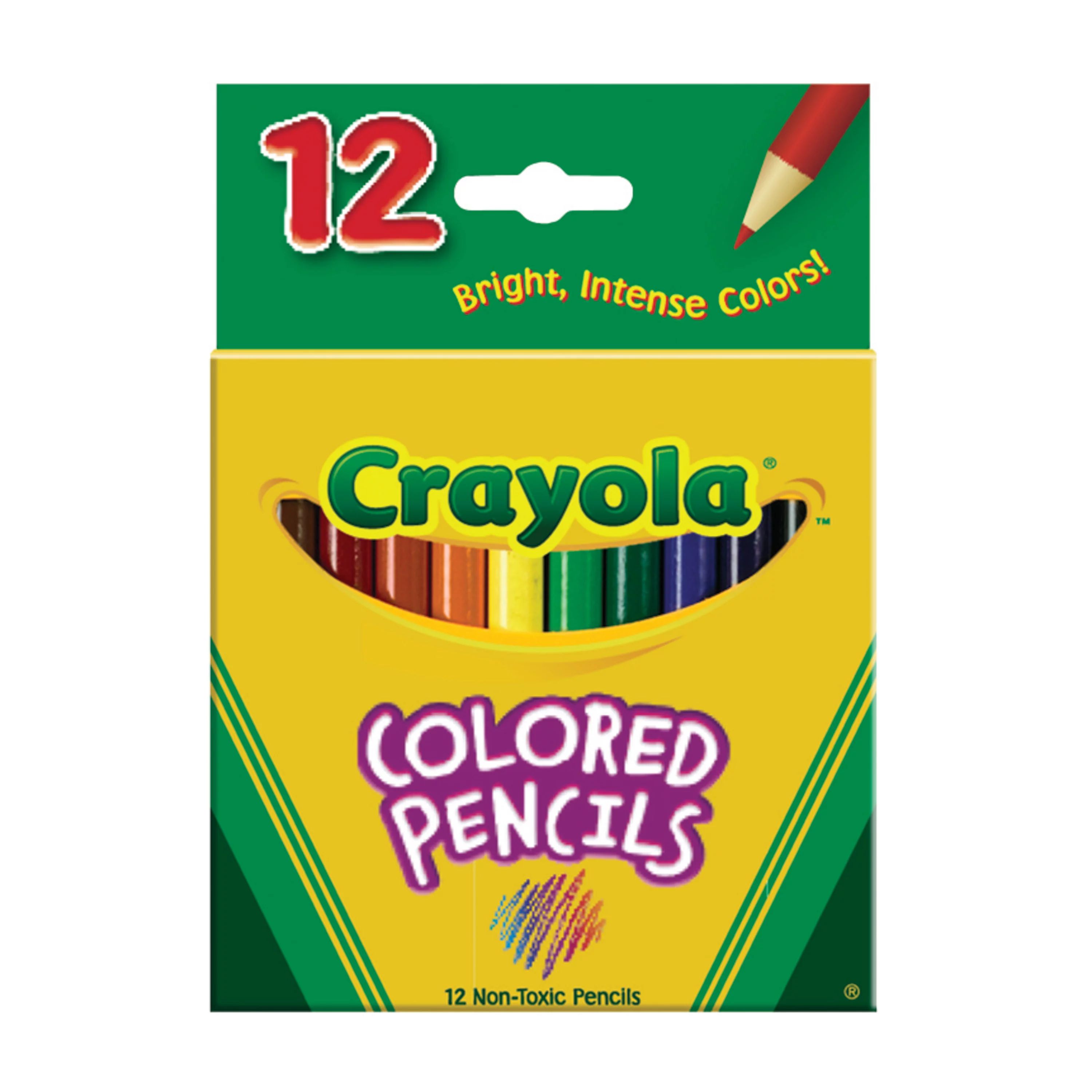 Crayola Colored Pencil Set, 12-Colors, Half-Size - Walmart.com | Walmart (US)