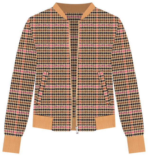 Plaid Bomber Jacket | LOFT