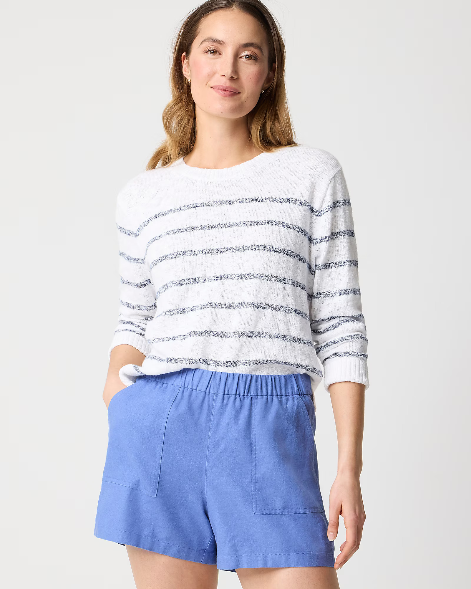 Linen-blend pull-on short | J.Crew Factory