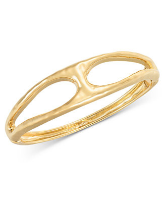 Style & Co Gold-Tone Hammered Openwork Bangle Bracelet, Exclusively at Macy's - Macy's | Macy's