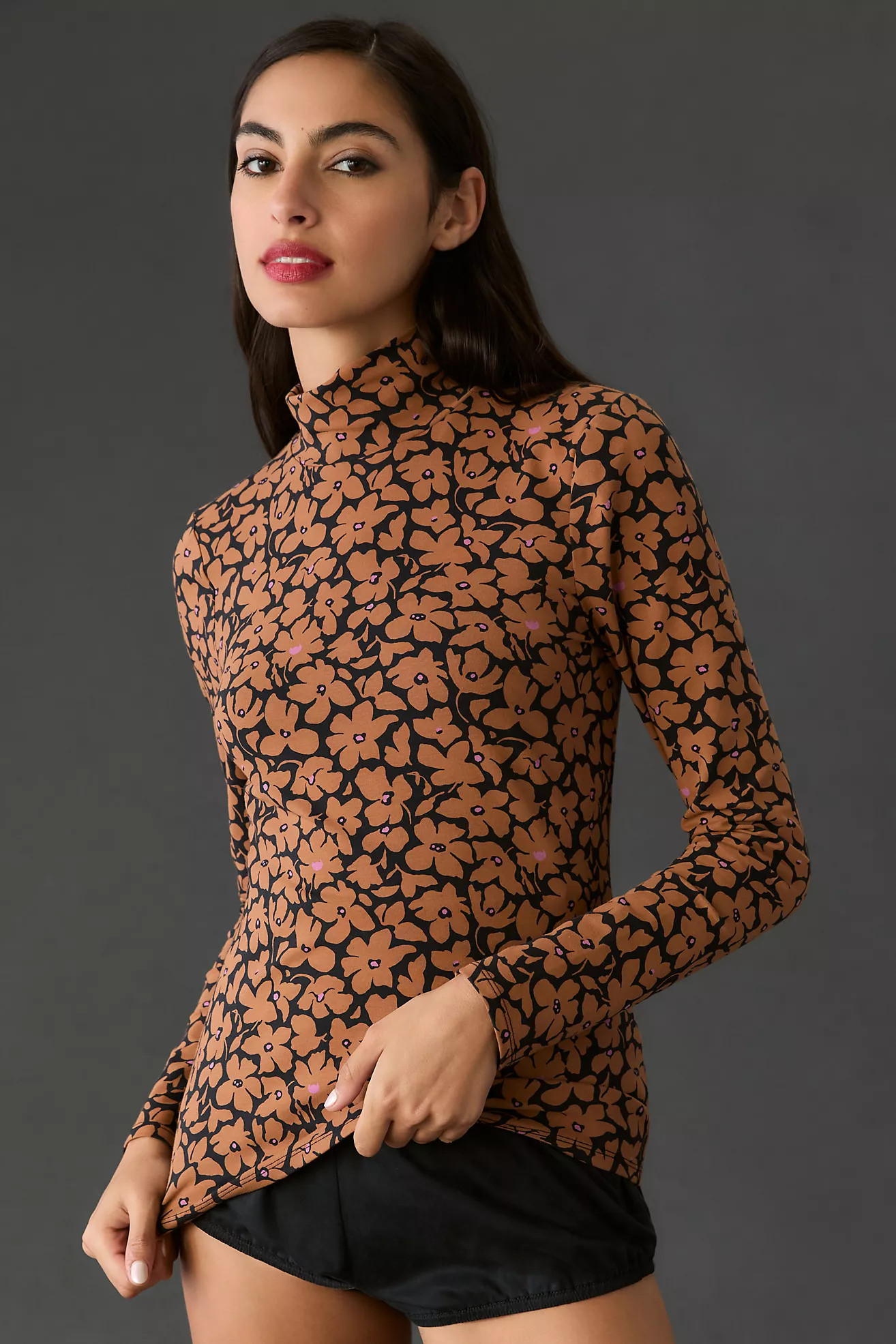 Maeve Printed Turtleneck | Anthropologie (US)