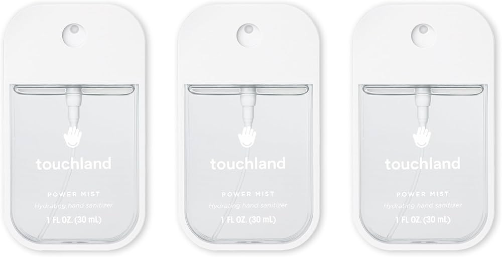 Touchland Power Mist Hydrating Hand Sanitizer Spray, DYE FREE Trio Set (Rainwater, Unscented, Bea... | Amazon (US)
