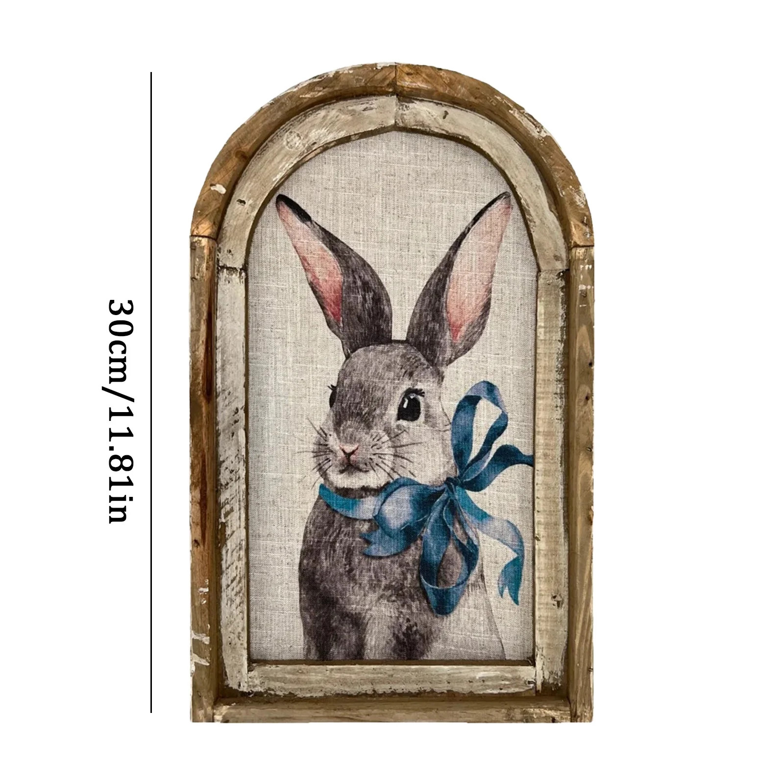 Easter Rabbit Wall Art Hanging Painting, Vintage Easter Decor, Easter Wall Art, Easter Bunny Deco... | Walmart (US)