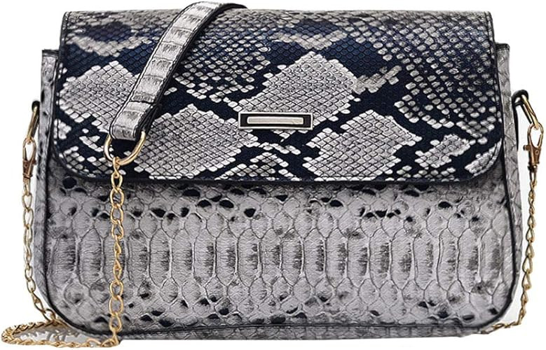 Sun Kea Fashion Women Snakeskin Envelope Clutch Bag Ladies Retro Evening Party Prom Chain Handbag... | Amazon (US)
