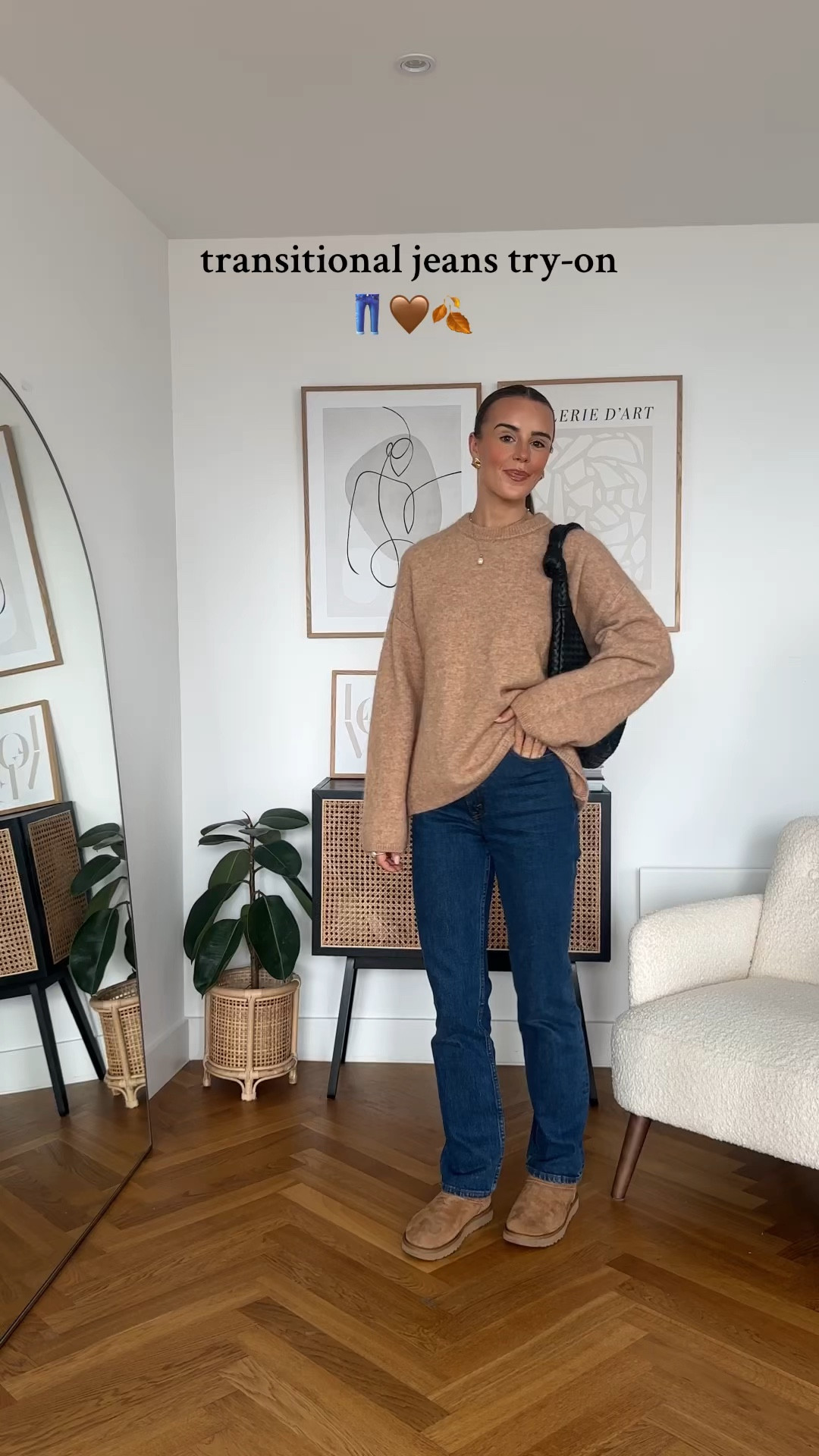 currently 25% off & you can get an extra 15% off with my code ‘AFEMMA’ 🤎 (brand partner)

Wearing size 25L in the first pair
Wearing size 25R in the second pair
Wearing size 24L in the third pair (these come up short - I’m 5’7 for reference) 

The cream blazer is from @sourceunknownofficial

#LTKsale #LTKautumn #LTKstyletip