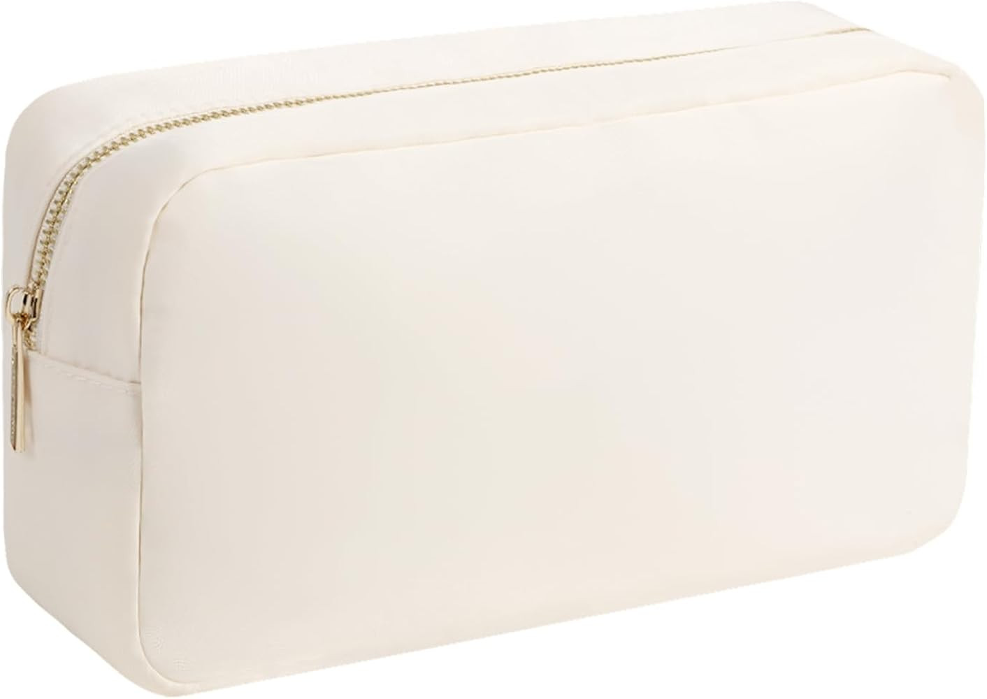 Makeup Bag Travel Essentials Cosmetic Pouch for Women Men Make Up Bag for Traveling (Beige,L) | Amazon (US)