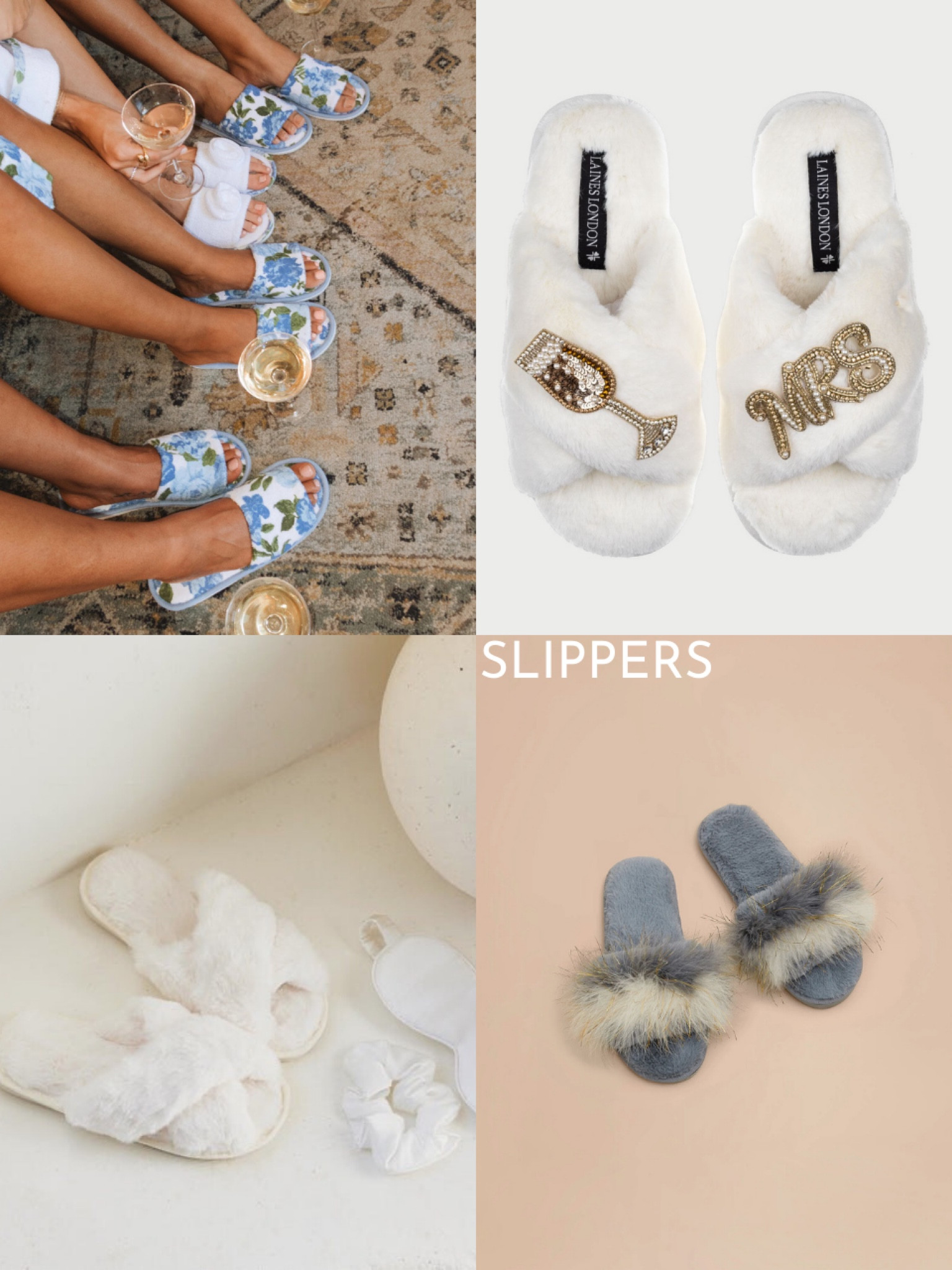 Say hello to the cutest getting-ready PJs, robes, and slippers—perfect for sipping champagne, snapping those “getting ready” wedding photos, and staying comfy all morning long 🥂✨ 