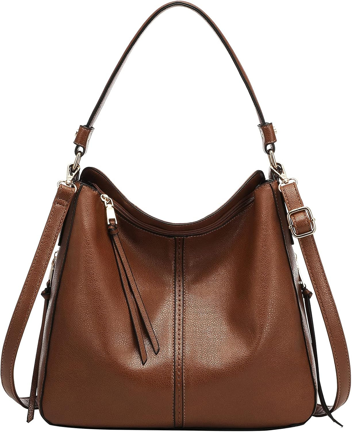 Handbags for Women Large Designer Ladies Hobo bag Bucket Purse Faux Leather | Amazon (US)