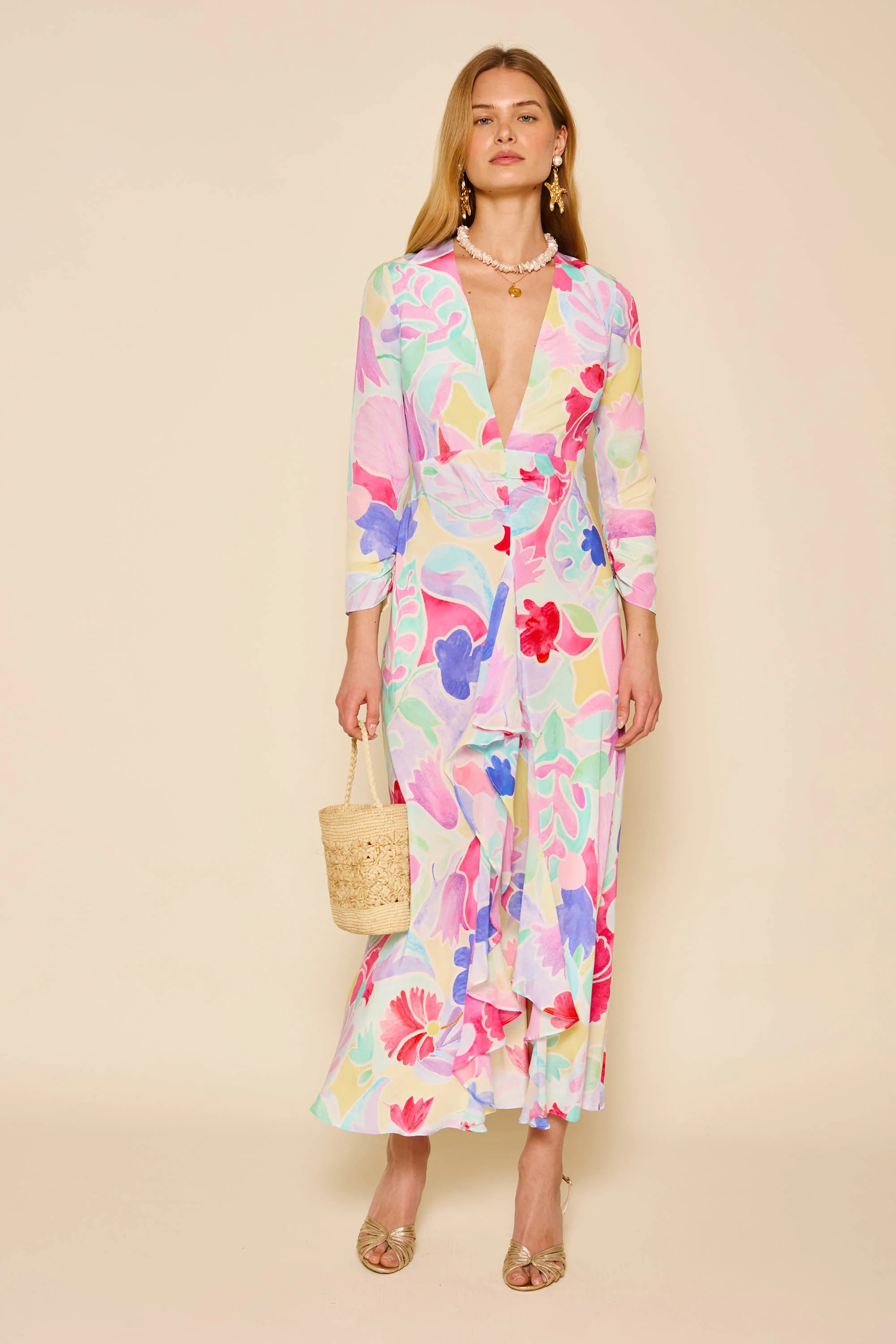 Rose - Abstract Tulip Ivory | Rixo