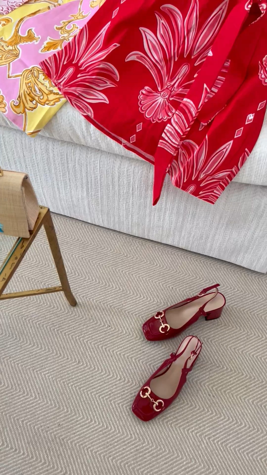 Acquired & arrived!!! Loving these designer style sling back gold buckle shoes! The red is fabulous too! These will look gorgeous with jeans and a white blouse or a pencil skirt with an off the shoulder shirt. These heel is perfect making it comfortable to walk in. #shoes #amazon

#LTKOver40 #LTKTravel #LTKWorkwear