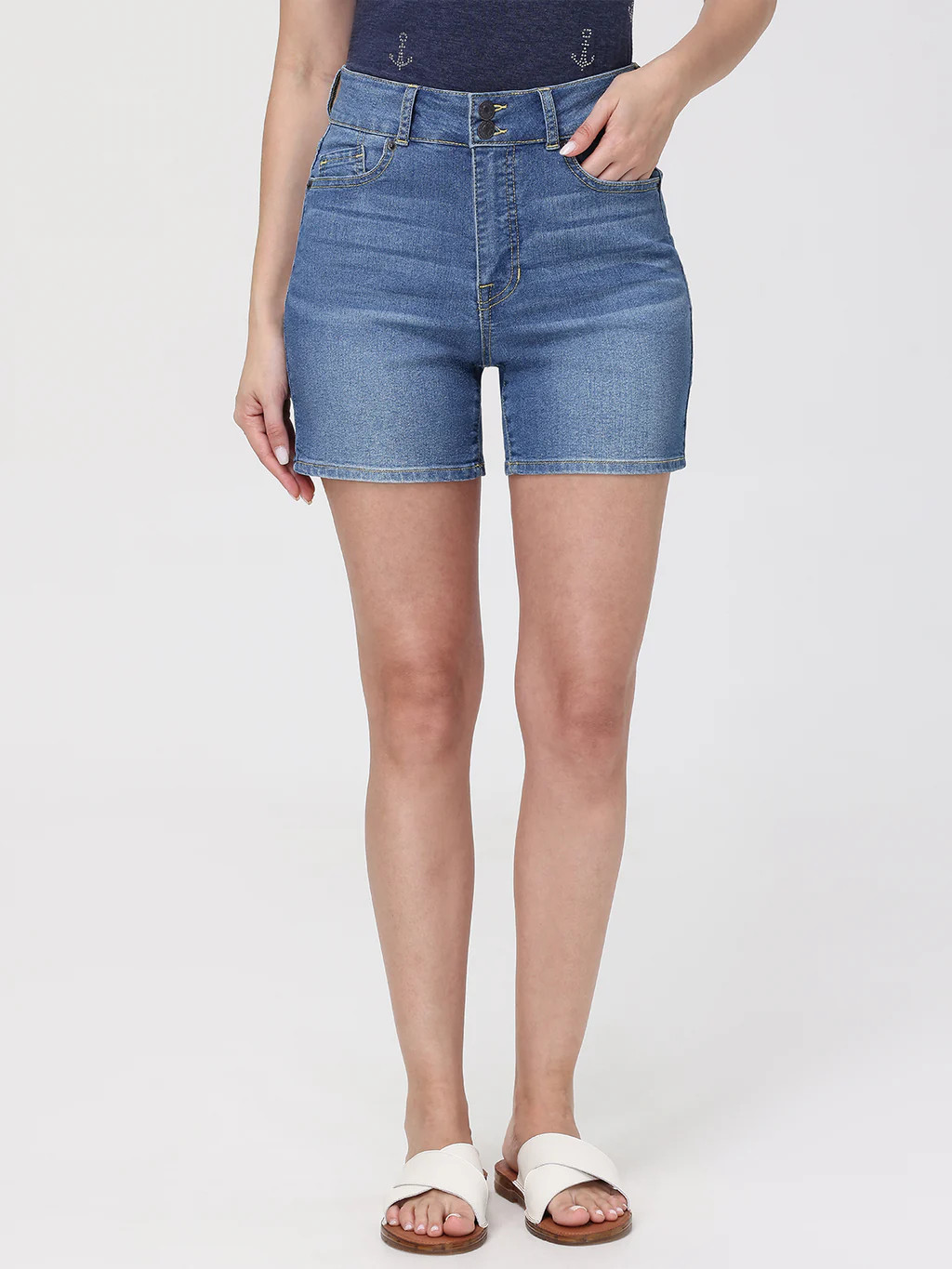 89th & Madison High Rise Denim Shorts | 89th + Madison