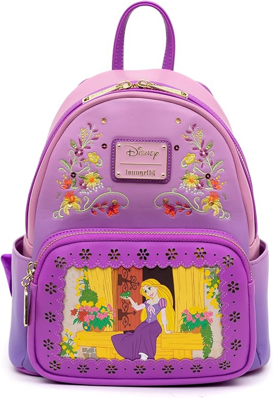 Loungefly Disney Mini Backpack, Princess Stories Series Disney Tangled Rapunzel, Pascal Flynn Rid... | Amazon (US)