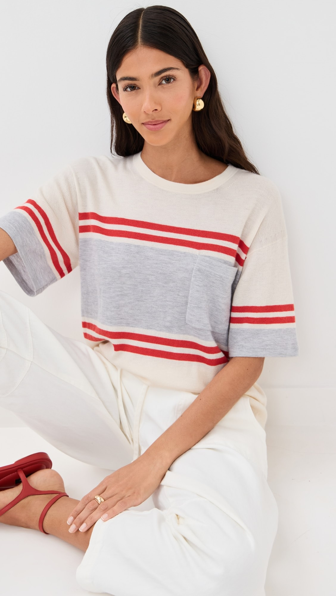 TWP Engineered Stripe Big Boy Tee | Shopbop | Shopbop