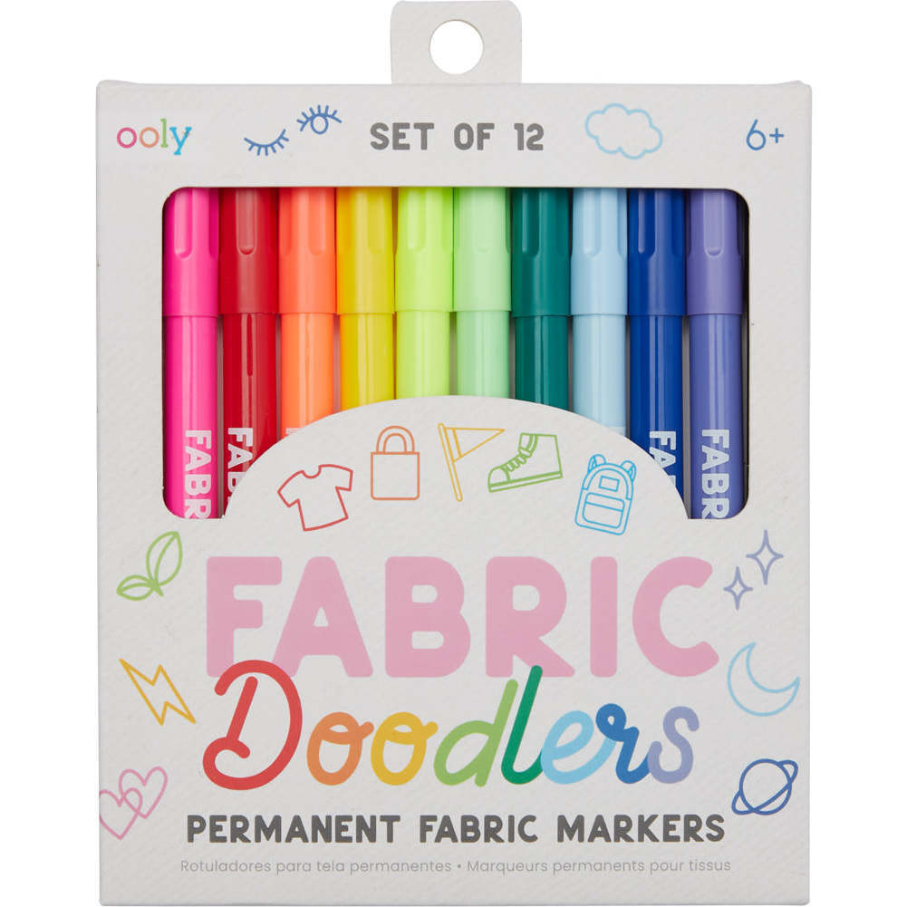 Fabric Doodlers Markers - Set of 12 | Maisonette