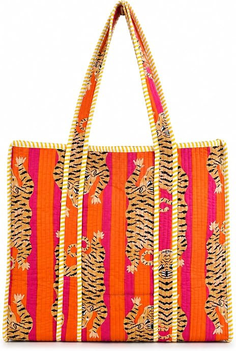 Women\u2019s 100% Cotton Lightweight Shoulder Tote Bag with Interior Pocket Casual Handbag for Wo... | Amazon (US)