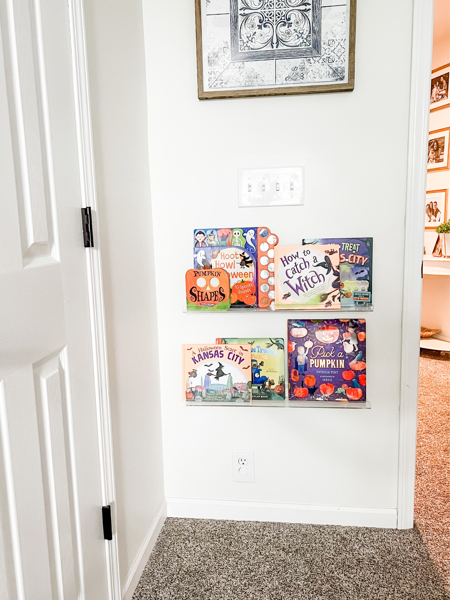 Amazing acrylic wall shelves from @amazon! LOVING these for our seasonal books in our playroom. 
.
.
Super easy to install and a great way to use some dead space to fill with seasonal favorites!

#LTKhome #LTKfamily #LTKHalloween