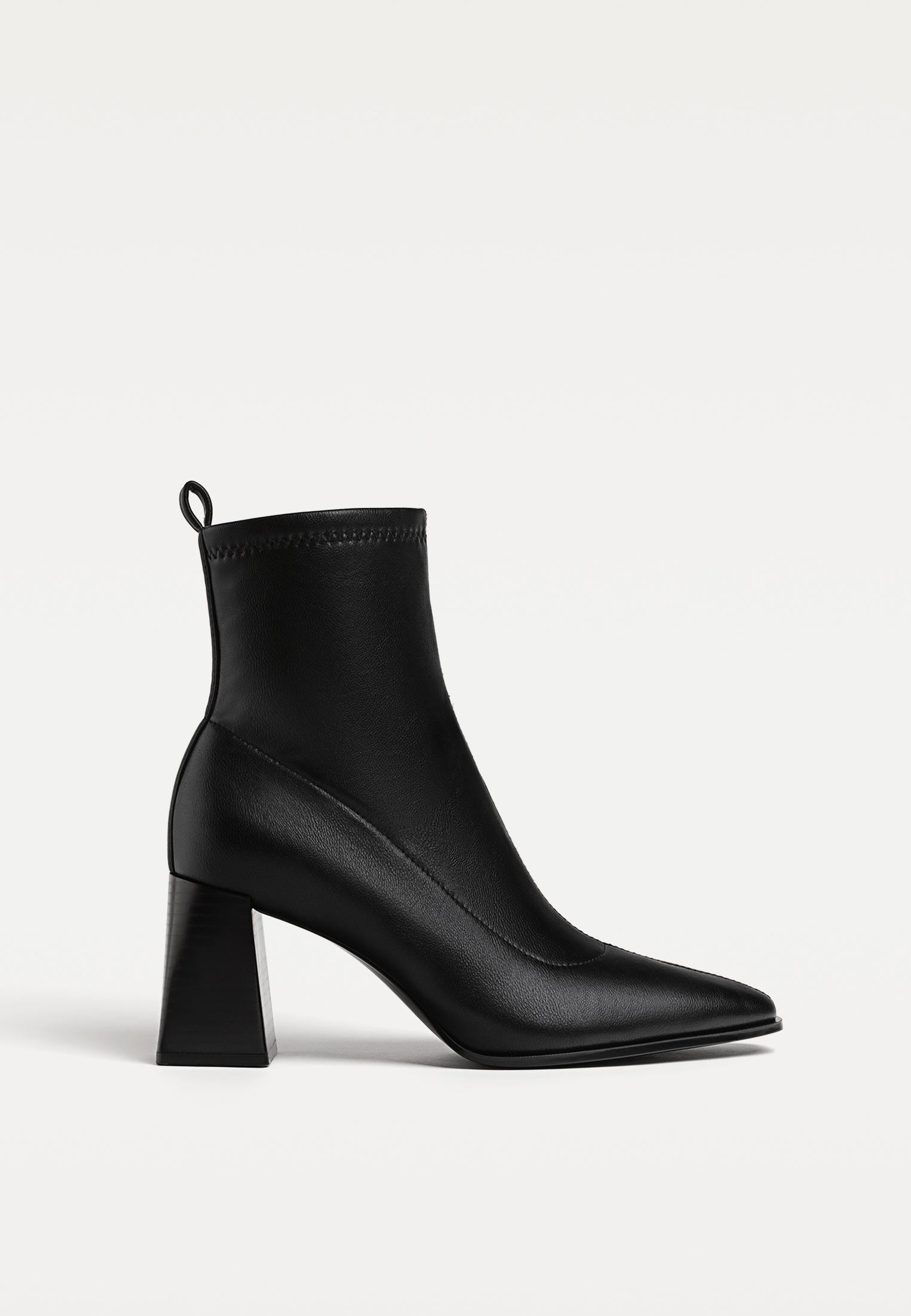 High-heel stretch ankle boots - Women's Ankle boots | Stradivarius United Kingdom | Stradivarius (UK)