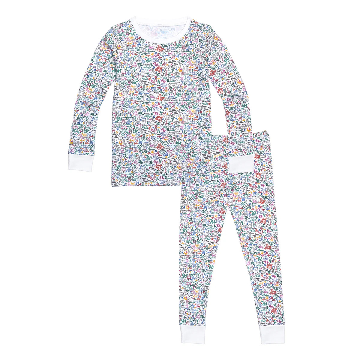 Bunny Garden Two Piece Kids Pajamas | Joy Street Kids LLC