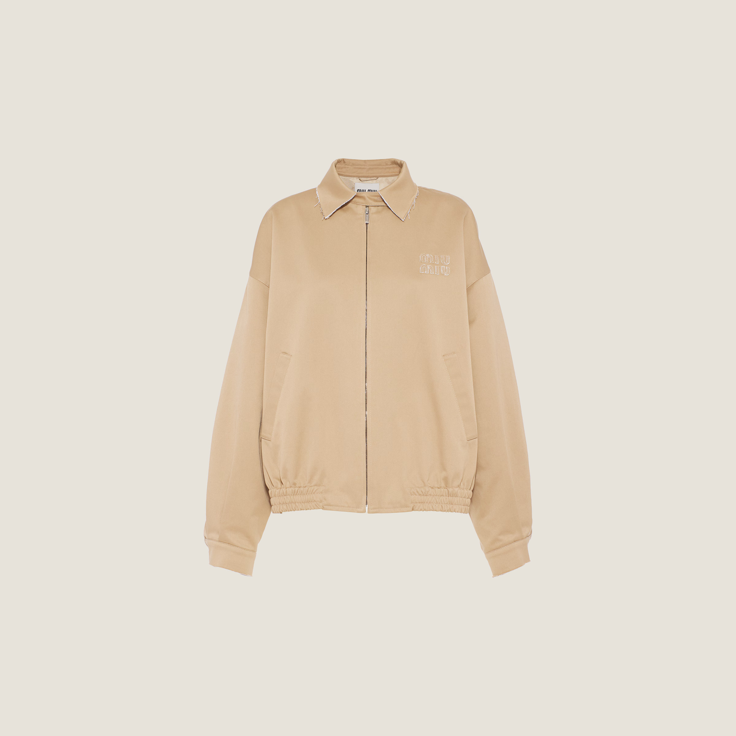 Cord Oversized Chino Blouson Jacket | Miu Miu | Miu Miu US