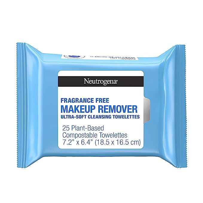 Neutrogena Fragrance-Free Makeup Remover Face Wipes, Daily Facial Cleansing Towelettes for Waterp... | Amazon (US)