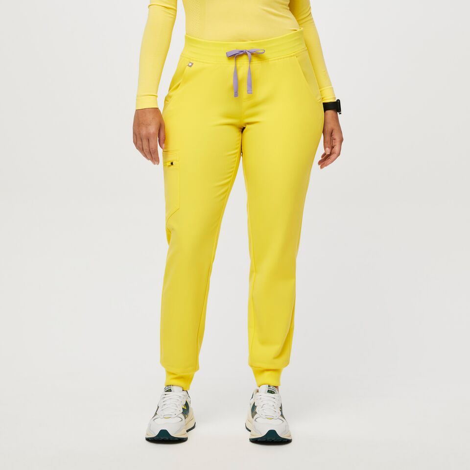 Women's Zamora™ Jogger Scrub Pants - Lifesaver Yellow · FIGS | FIGS