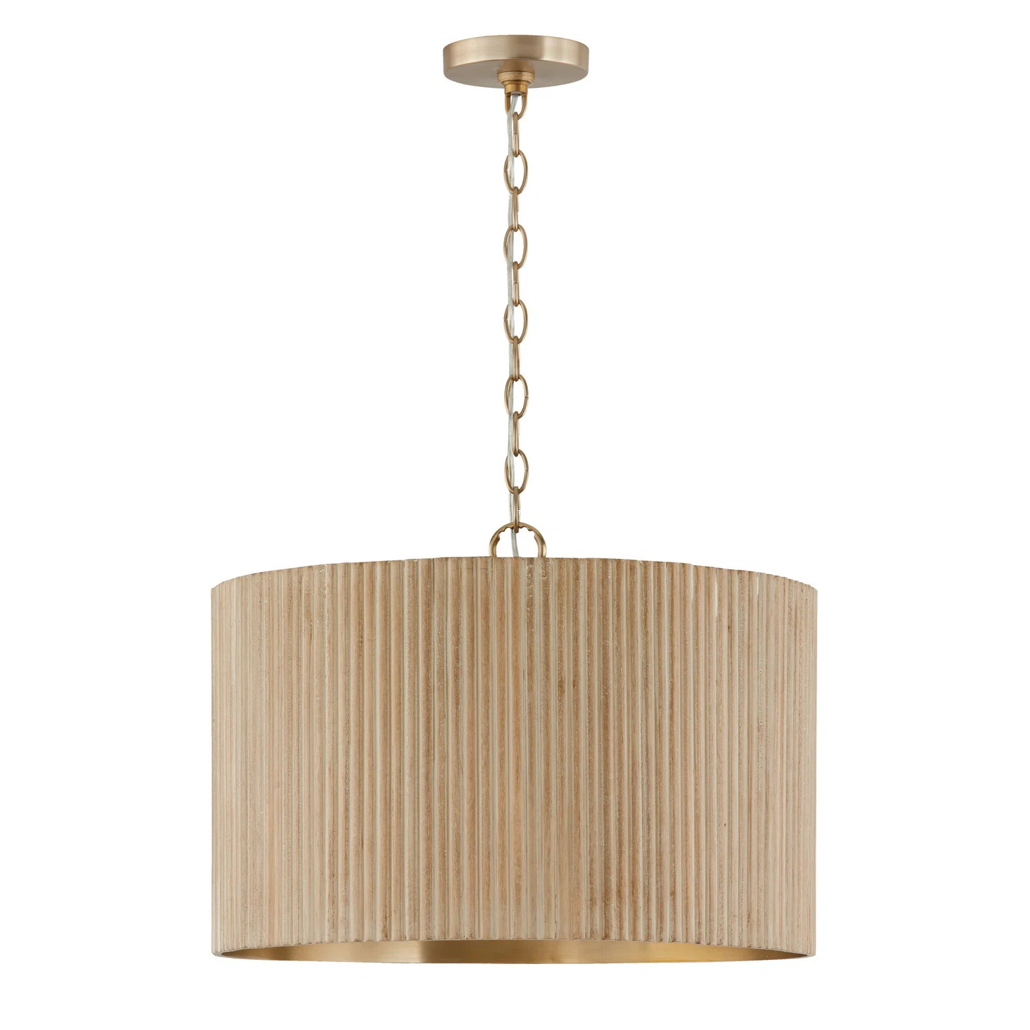 Capital Lighting Donovan 3 - Light Gold Drum Pendant & Reviews | Wayfair | Wayfair North America