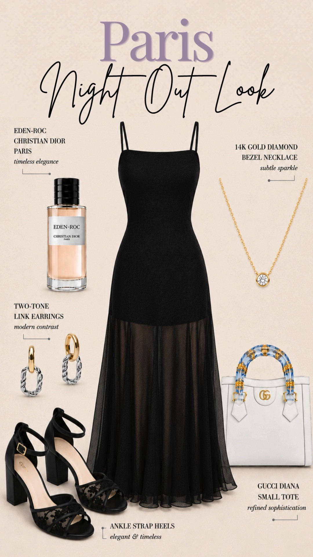 Paris night out, but make it effortless ✨ This chic black dress moment is giving elevated date night, luxury dinner, Parisian style, and timeless elegance. From the perfect black heels to the designer inspired accessories, this look is everything for fall outfits, wedding guest style, vacation outfits, girls night, and elevated basics 🤍

Linked my favorite pieces for the ultimate classy night out look 🖤

#LTKStyle #LTKIt #LTKFinds #DateNightOutfit #ParisianStyle #LuxuryStyle #BlackDress #NightOutOutfit #WeddingGuestDress #VacationOutfits #FallFashion #ElegantStyle #DesignerInspired #LuxuryFashion #ClassicStyle #OldMoneyAesthetic #ClassyOutfit #NeutralStyle #FeminineStyle #CapsuleWardrobe

[black dress] [date night outfit] [Parisian style] [luxury fashion] [night out look] [wedding guest dress] [elegant outfit] [designer bag] [black heels] [fall fashion]

#LTKootd #LTKOver40