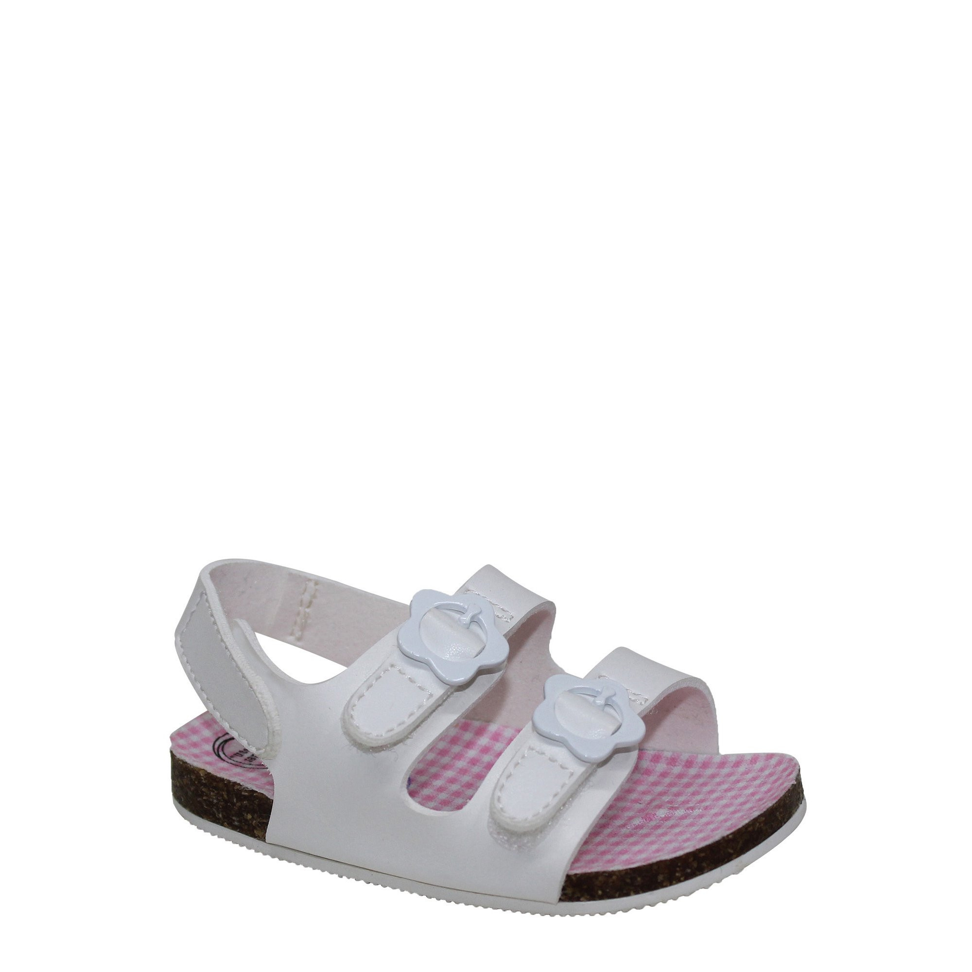 Wonder Nation Two Buckle Back-Strap Footbed Sandal (Infant Girls) | Walmart (US)