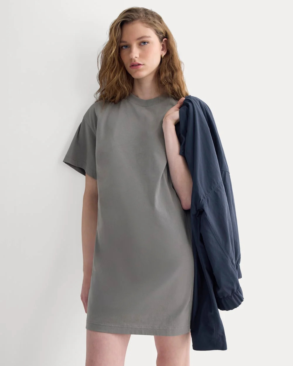 Weekend Tee Mini Dress | Charcoal Grey | Everlane