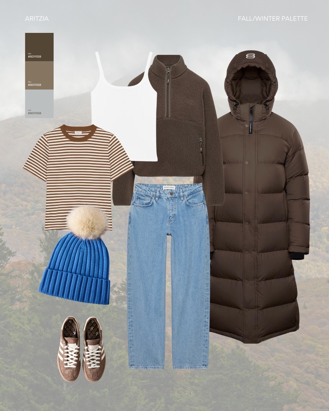 Blue + brown = instant comfort & style 🤎💙 #casualvibes #aritziaeveryday #aritziafinds 

#LTKjeans #LTKwinter #LTKfall